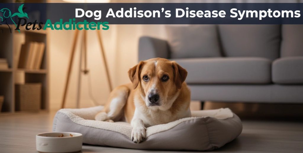 Portuguese Water Dog weak from dog Addison's disease symptoms